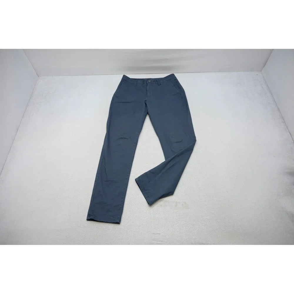 Bonobos Chinos Pants Mens 30x30 Blue Athletic Fit Cotton Stretch Flat Casual
